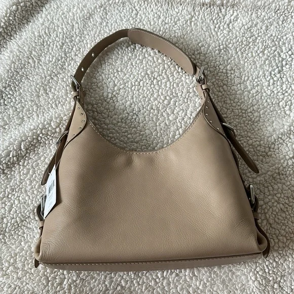 Coach Cargo Leather Shoulder Bag Purse Pebble New NWT - Picture 7 of 9